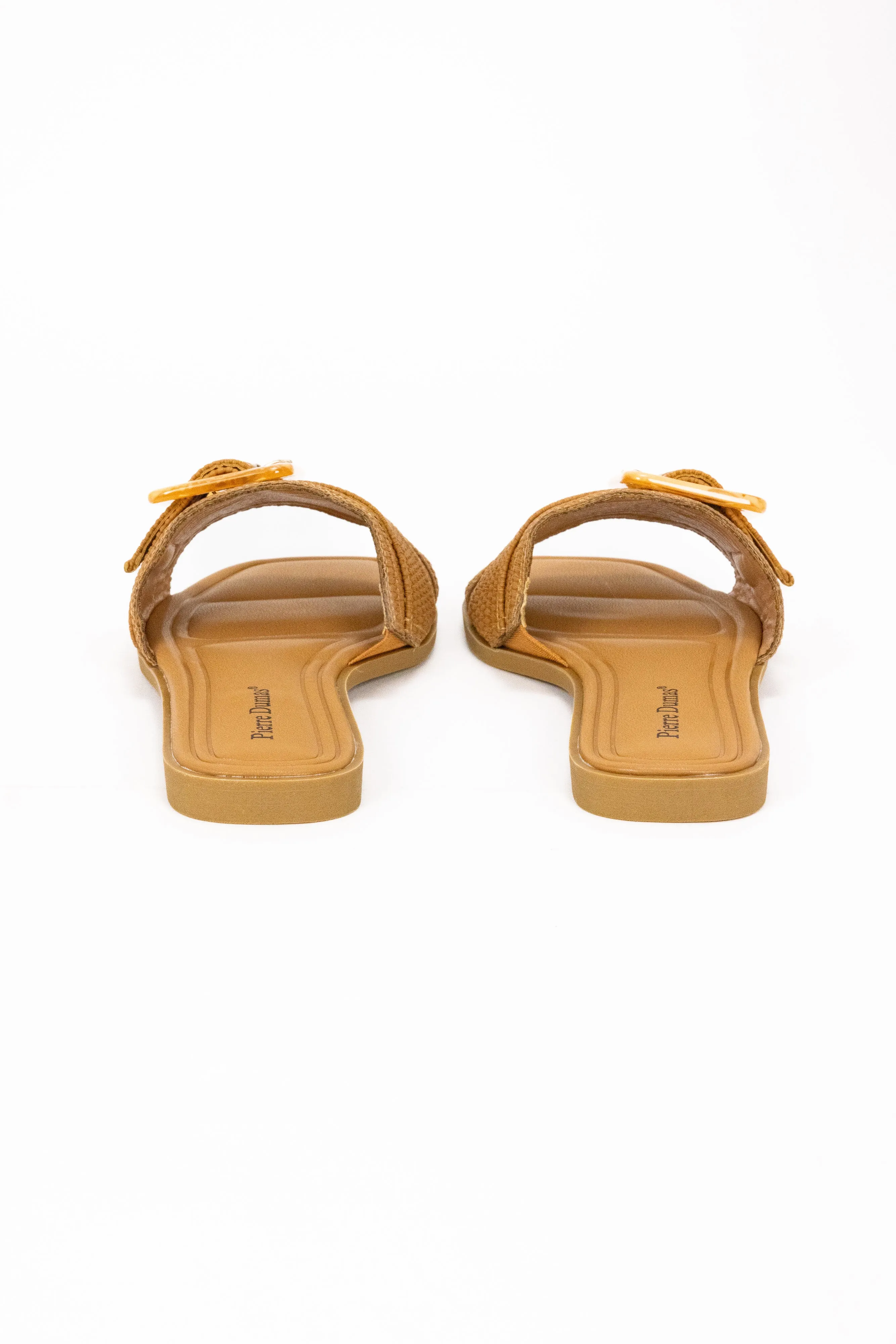 Pierre Dumas Emy Women's Faux Raffia Band Sandal