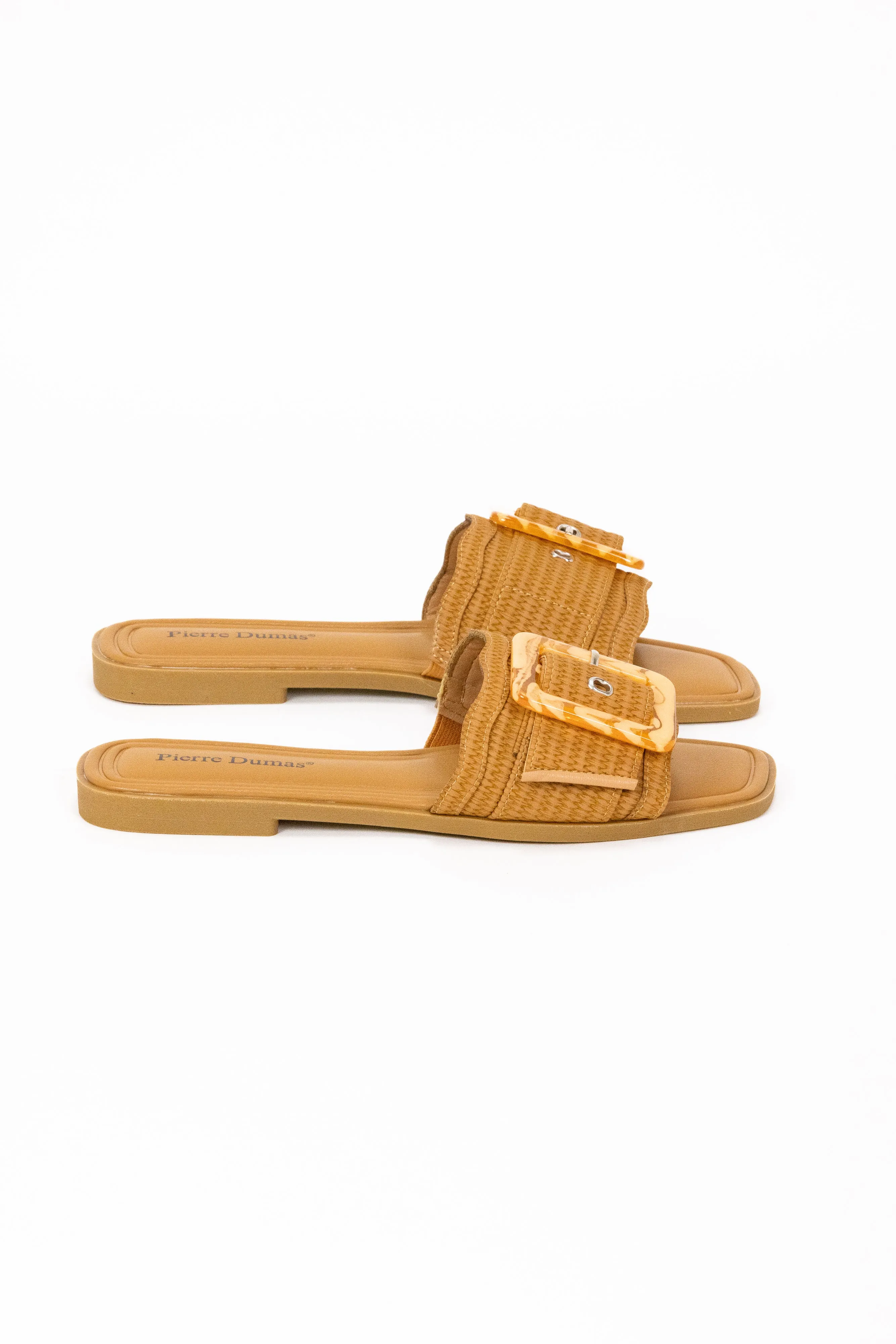 Pierre Dumas Emy Women's Faux Raffia Band Sandal