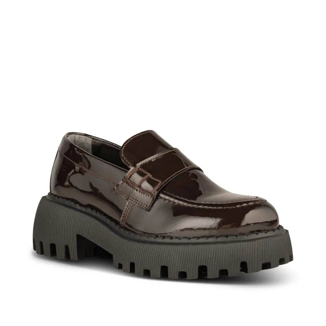 Posey Patent (Dark Brown)