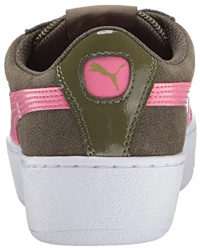 Puma Vikky Platform Olive Nightrapture Rose 11 M Us