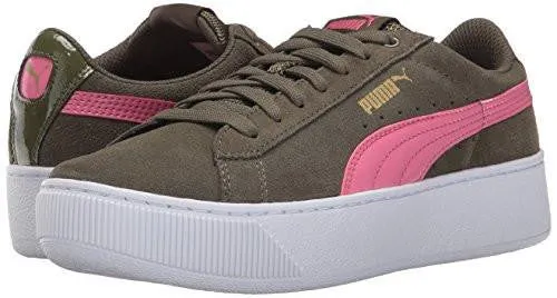 Puma Vikky Platform Olive Nightrapture Rose 11 M Us