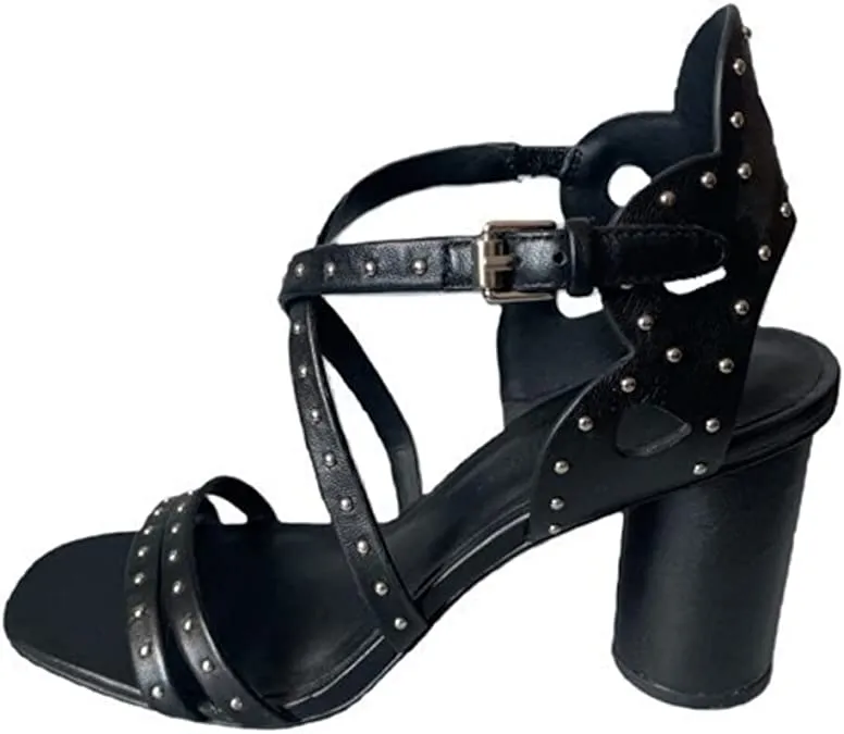 Rebecca Minkoff Womens Adeleine Leather Dress Sandals Black 10 Medium (B,M)