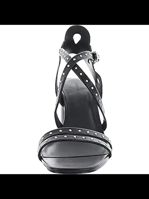 Rebecca Minkoff Womens Adeleine Leather Dress Sandals Black 10 Medium (B,M)