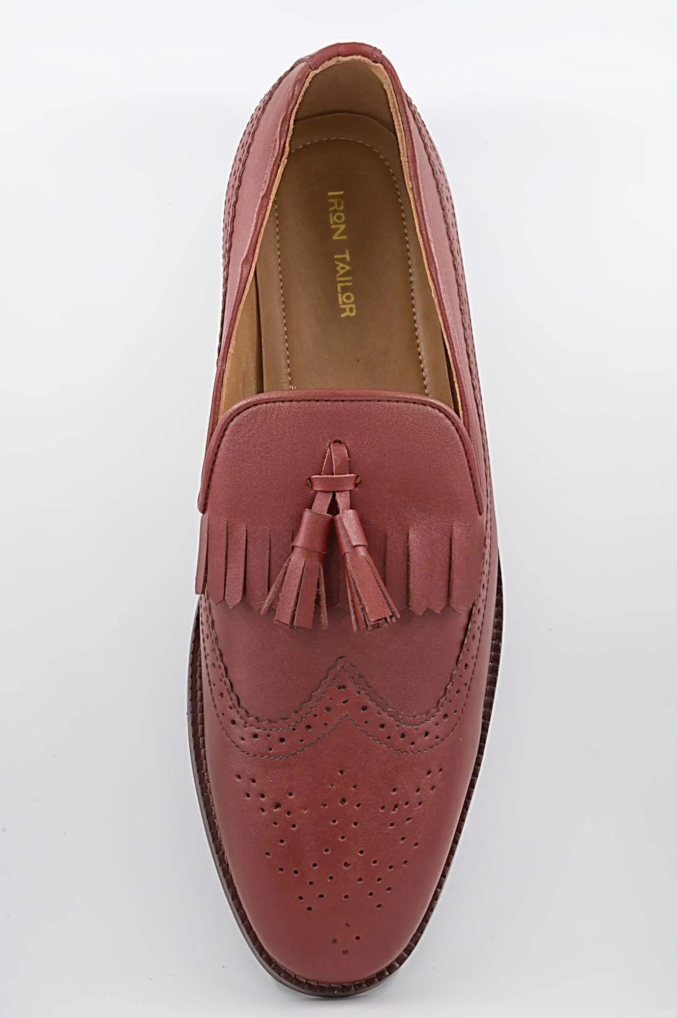 Red brown loafer