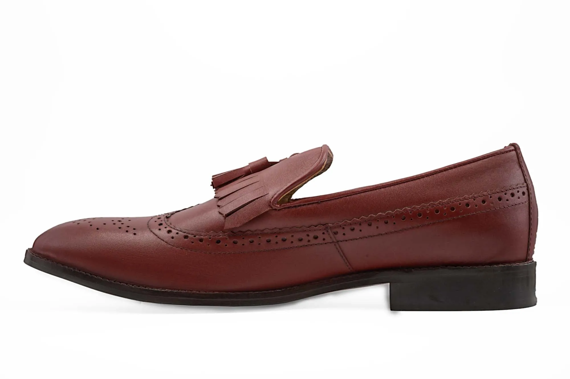 Red brown loafer