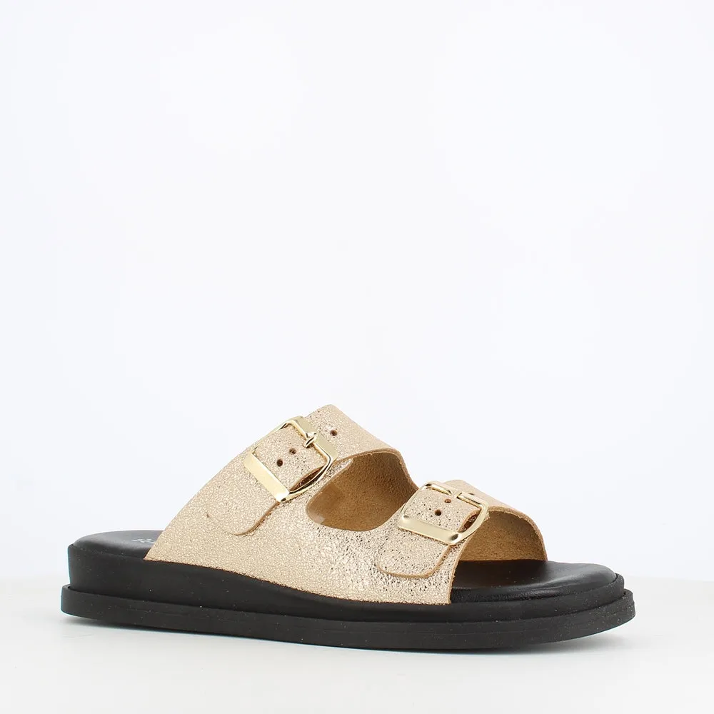 Rizzoli Buckle Sandal Gold