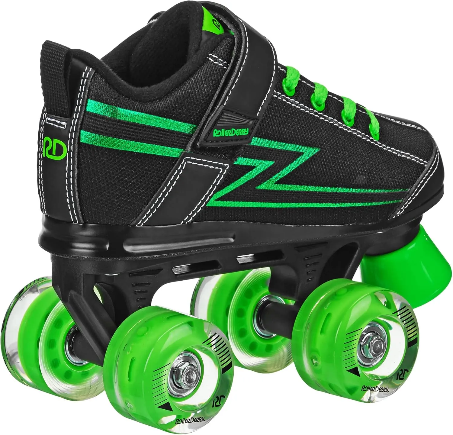 Roller Derby Blazer Boy's Lighted Wheel Roller Skate Black/Green