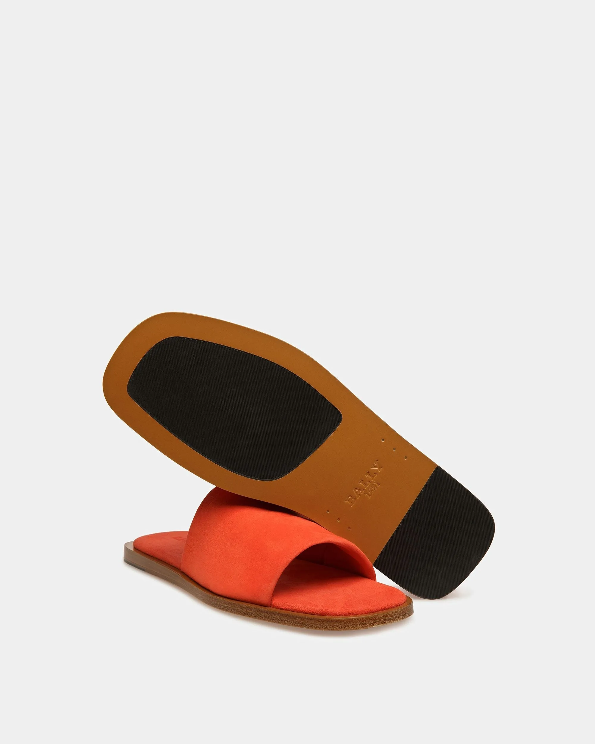 Sabian Leather Sandals In Orange