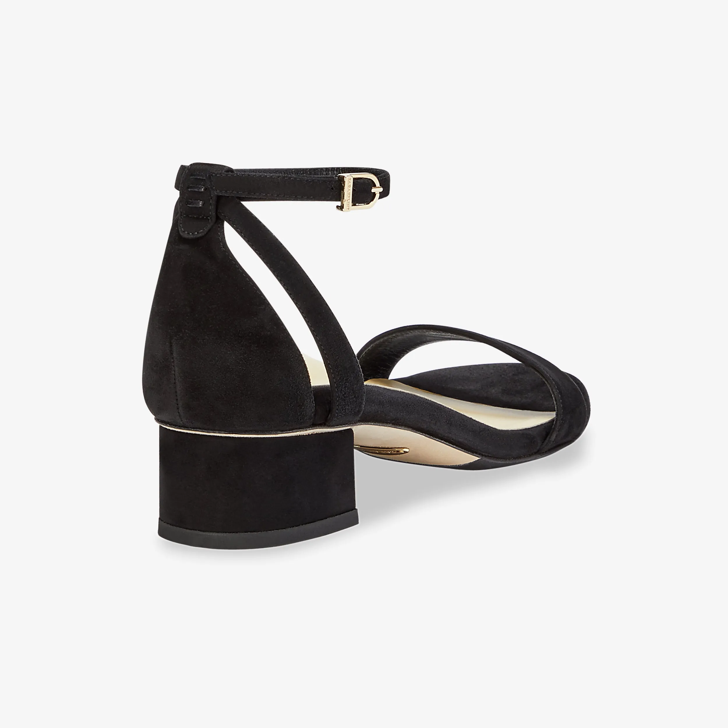 Sarah Flint Perfect Block Sandal 30 :: Black Suede