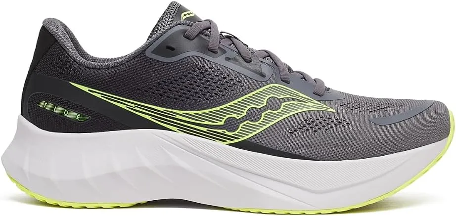 Saucony Men's Tide 2 Sneaker, Carbon/Primrose, 9.5