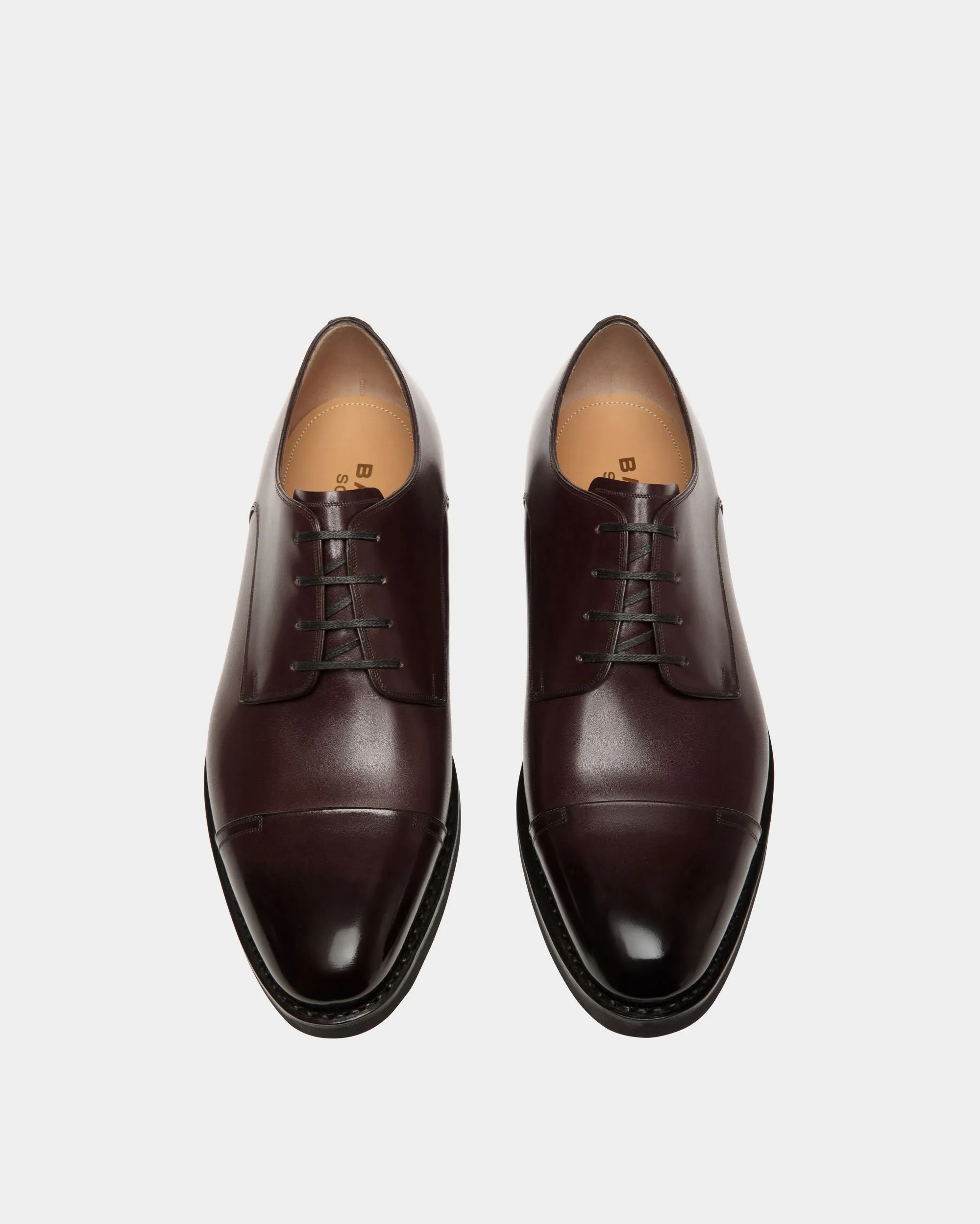 Scribe Un Derby in Deep Burgundy Leather