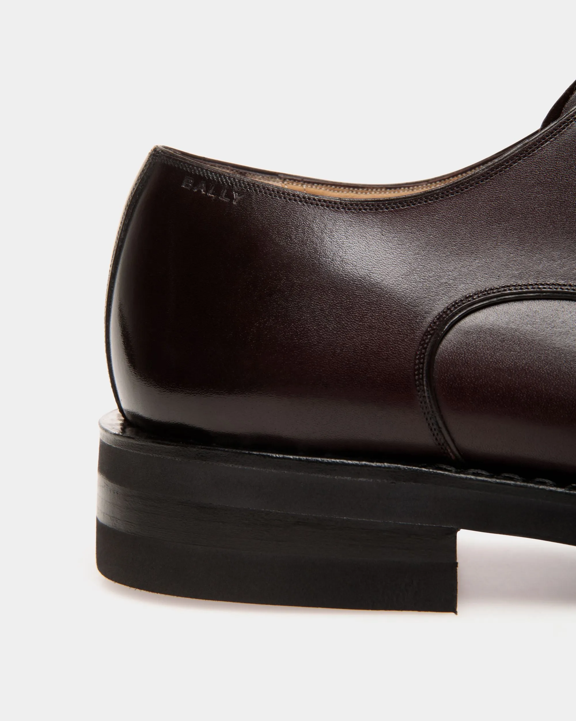 Scribe Un Derby in Deep Burgundy Leather
