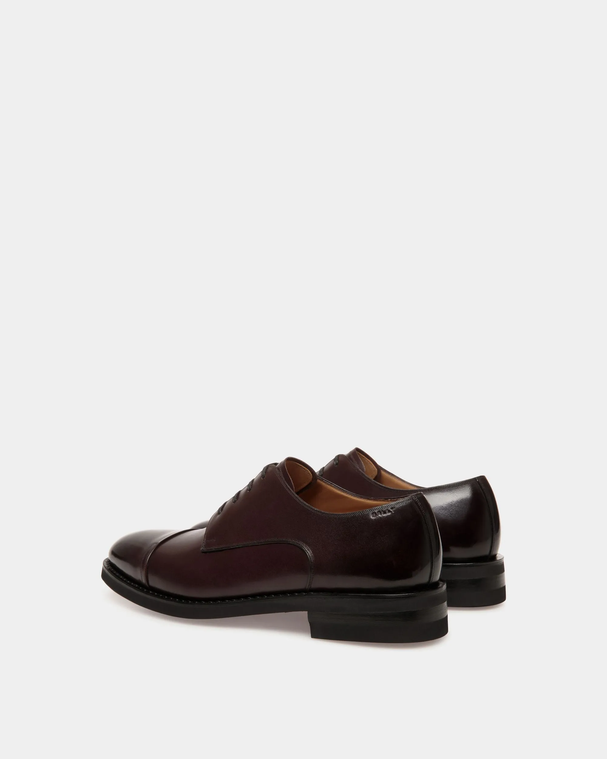Scribe Un Derby in Deep Burgundy Leather