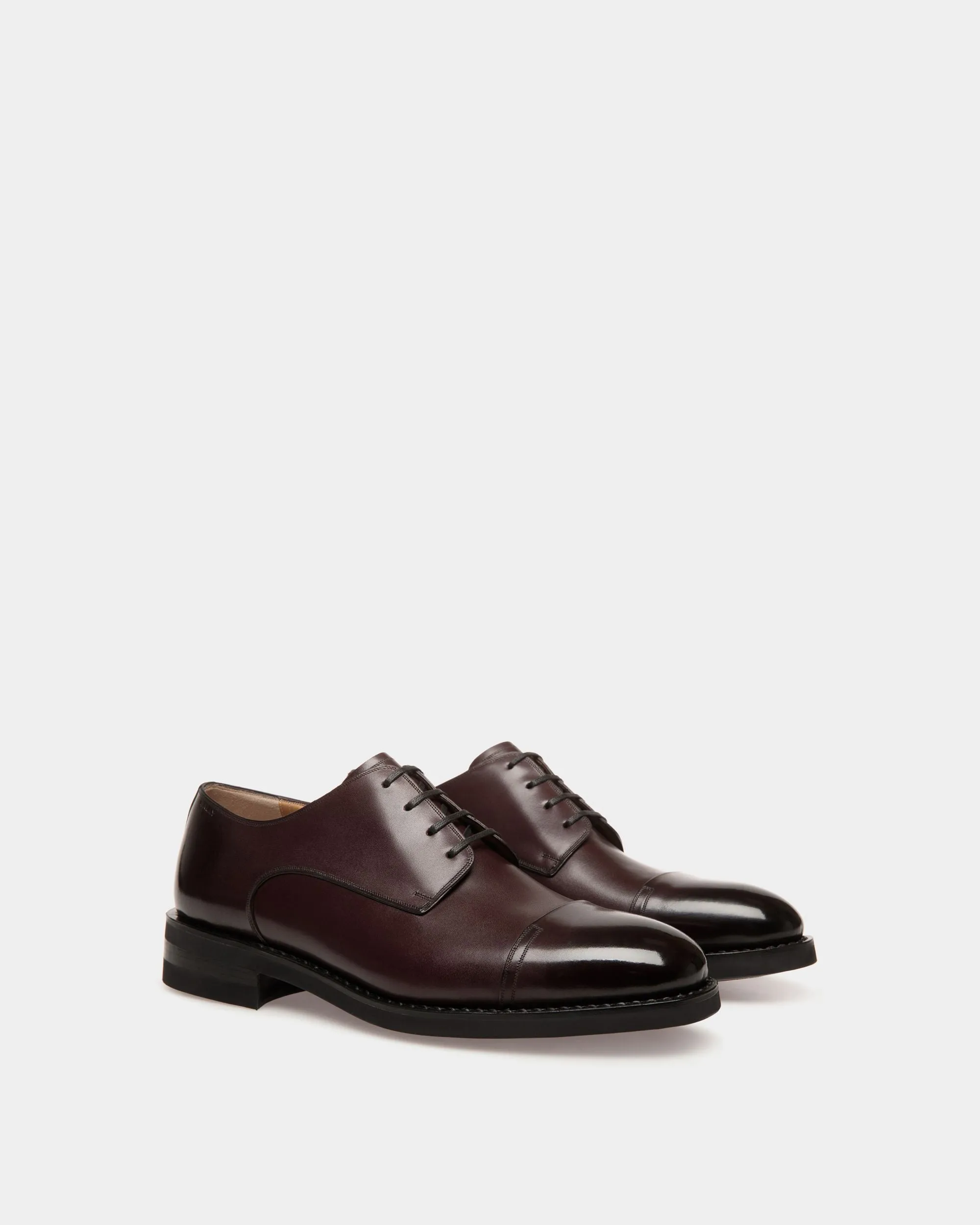 Scribe Un Derby in Deep Burgundy Leather