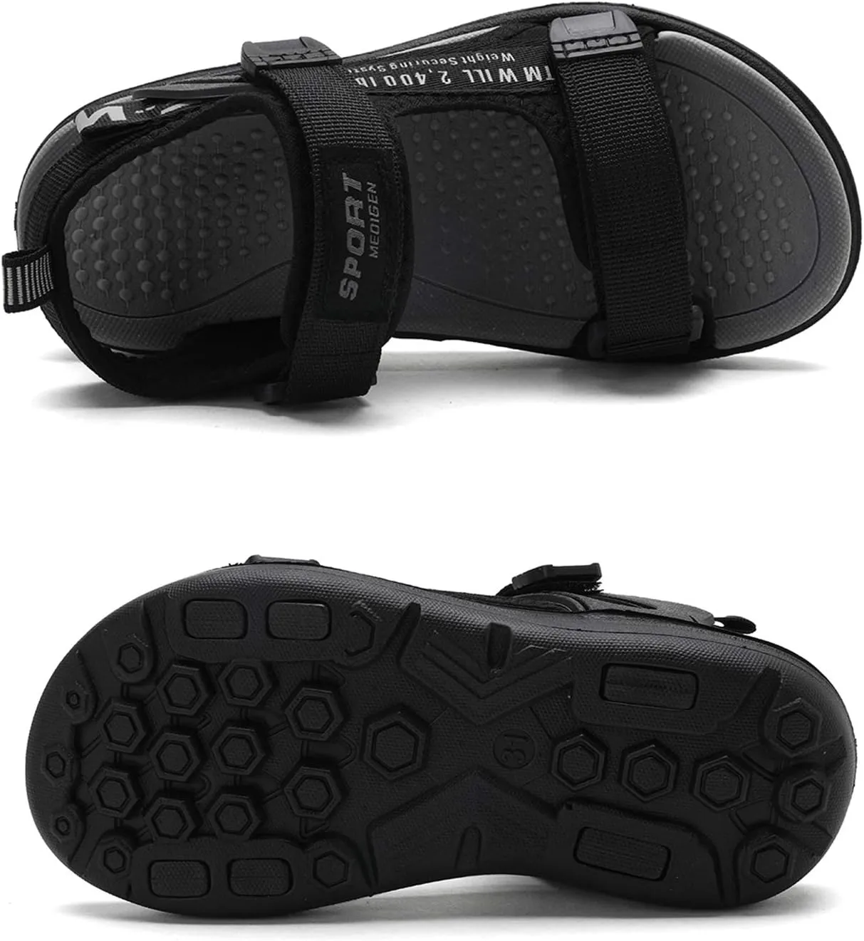 ShadowFax Boys Water Sandals Outdoor Hiking Adjustable Strap Sport Sandals