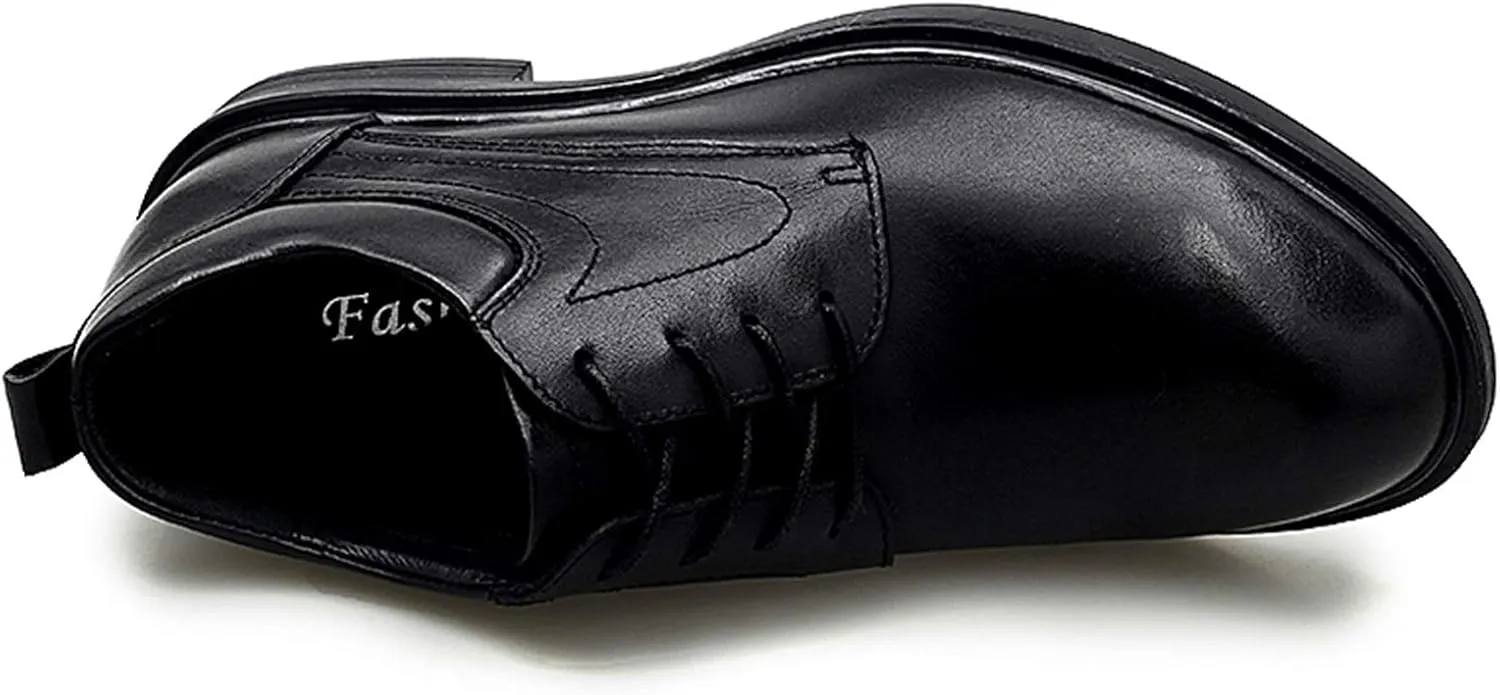 Single Season Formal Shoes for Men Lace Up Crocodile Embossed Round Toe Derby Shoes Leather Anti-Slip Slip Resistant Rubber Sole Non Slip Low Top Wedding Very Popular Among Young People