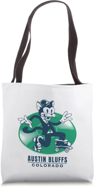 Skate Austin Bluffs Colorado - Roller-Skating Cat in a Suit Tote Bag