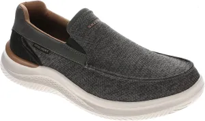Skechers USA Men's Men's Hasting-Marco Sneaker, Grey/Black, 9.5