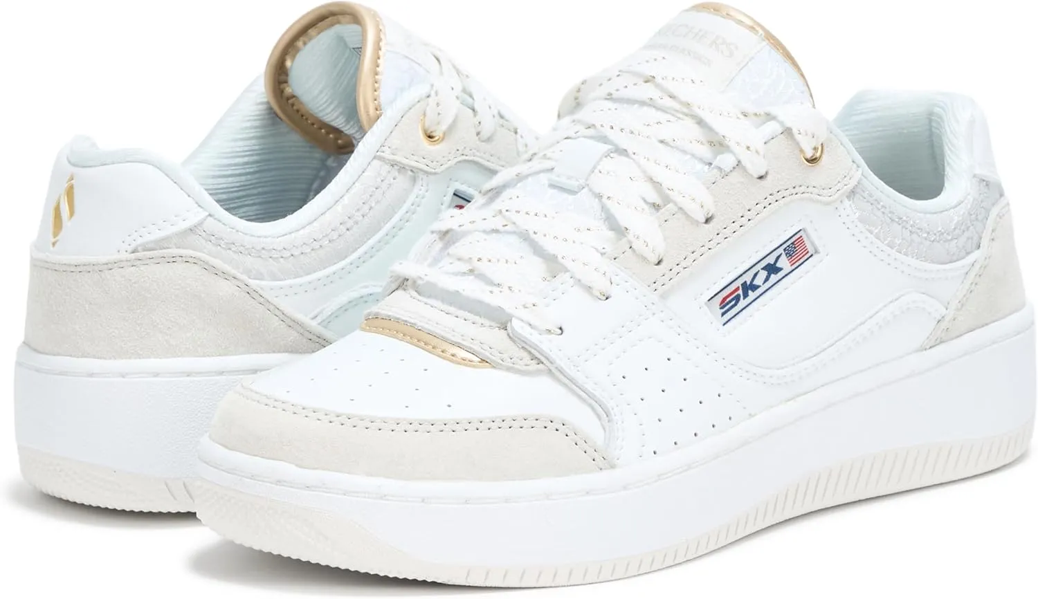 Skechers Women's Sport Court 2.0-Metallic Brea Sneaker