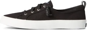 Sperry Women's Crest Vibe Sneaker, Black, 10 Wide