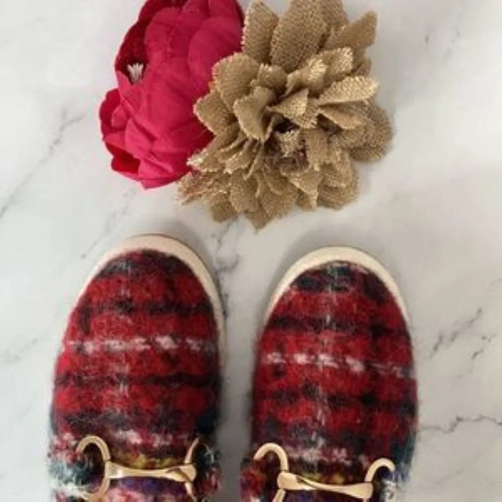 Steve Madden Plaid Paxtyn Slip-On Flats 8M