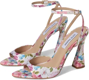 Steve Madden Women's Beki Heeled Sandal, Floral Multi, 6.5