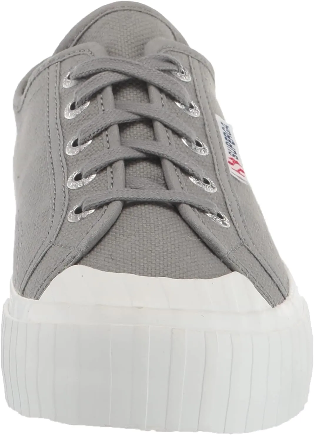 Superga 2630 Cotu Grey Sage Lace Up Rounded Toe Tennis Shoe Signature Sneaker