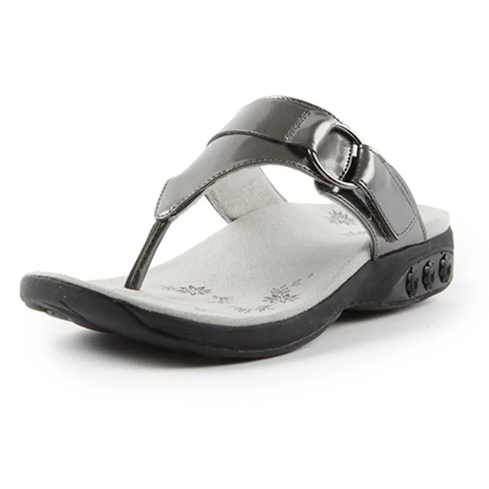 Suzie Women's Patent Leather Adjustable Sandal