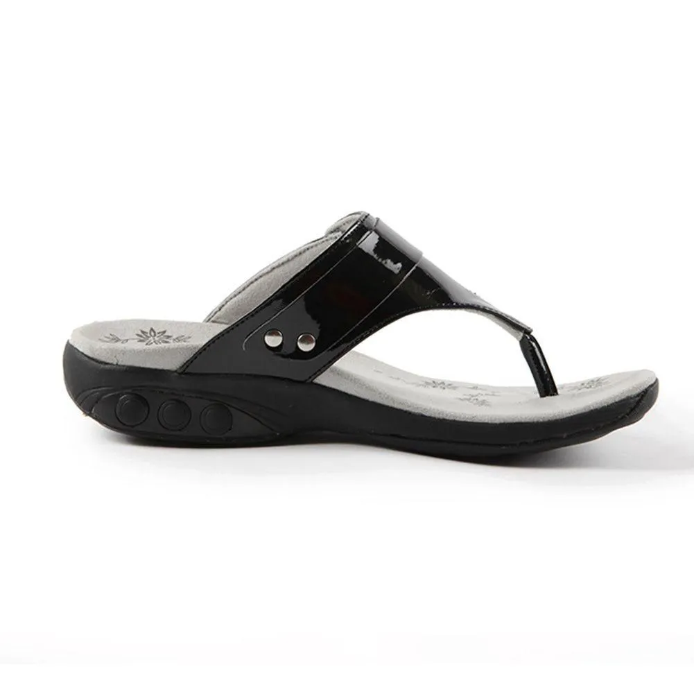 Suzie Women's Patent Leather Adjustable Sandal