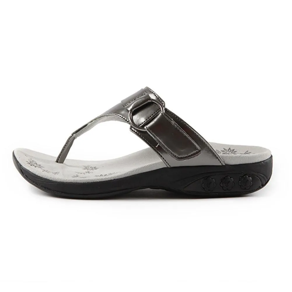 Suzie Women's Patent Leather Adjustable Sandal
