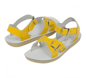 Sweetheart Child Shiny Yellow Sandals by Salt-Water Sandals