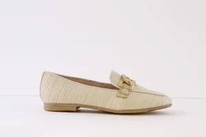 TAMARIS - 24209-454 FLAT SLIP-ON SHOE - GOLD MULTI