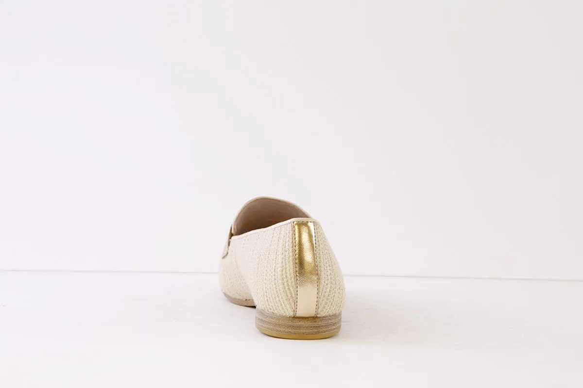 TAMARIS - 24209-454 FLAT SLIP-ON SHOE - GOLD MULTI