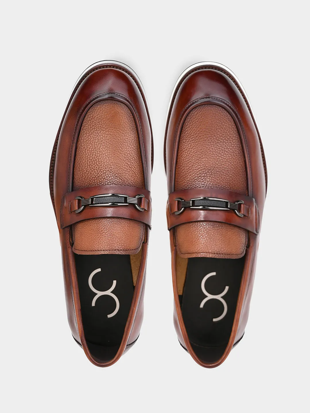 Tan Modern Classic Slip-On Shoes