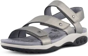 Therafit Haley Fully Adjustable Arch Support Leather Women's Sandal - for Plantar Fasciitis/Foot Pain