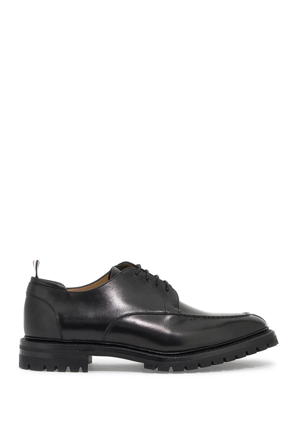 Thom Browne Smooth Leather Derby Apron Stitch Shoes