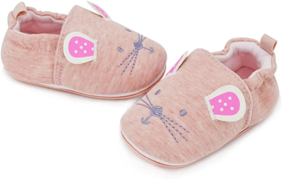 Timatego Toddler Baby Boys Girls Shoes Non Skid Slipper Sneaker Moccasins Infant First Walker House Walking Crib Shoes(6-24 Months)