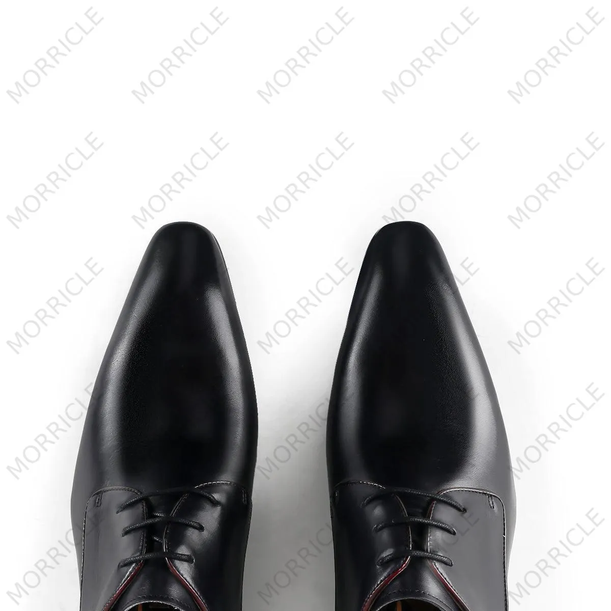 Timeless Black Lace-Up Derby Shoes