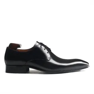 Timeless Black Lace-Up Derby Shoes
