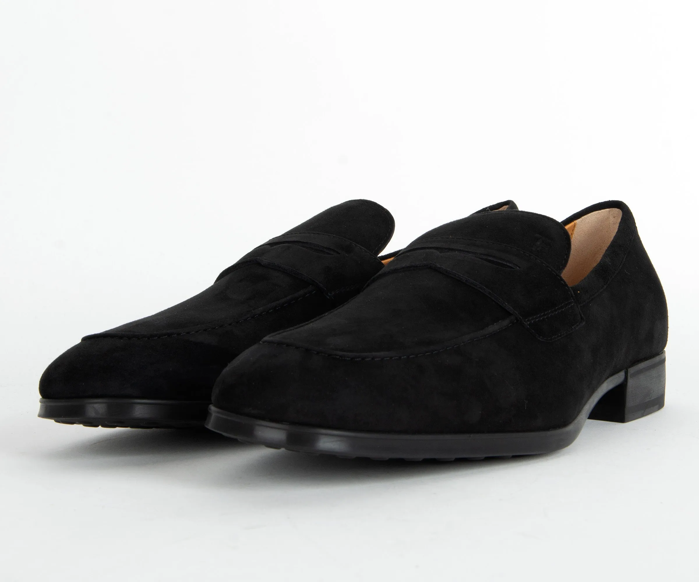 Tods Suede Loafer Black