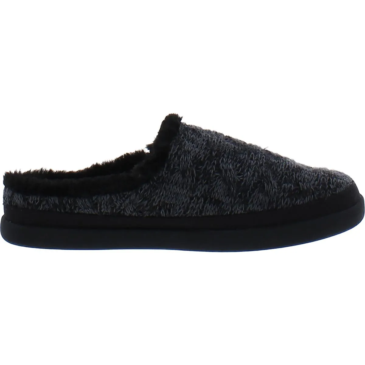 Toms Womens Faux Shearling Slip-on Loafer Slippers