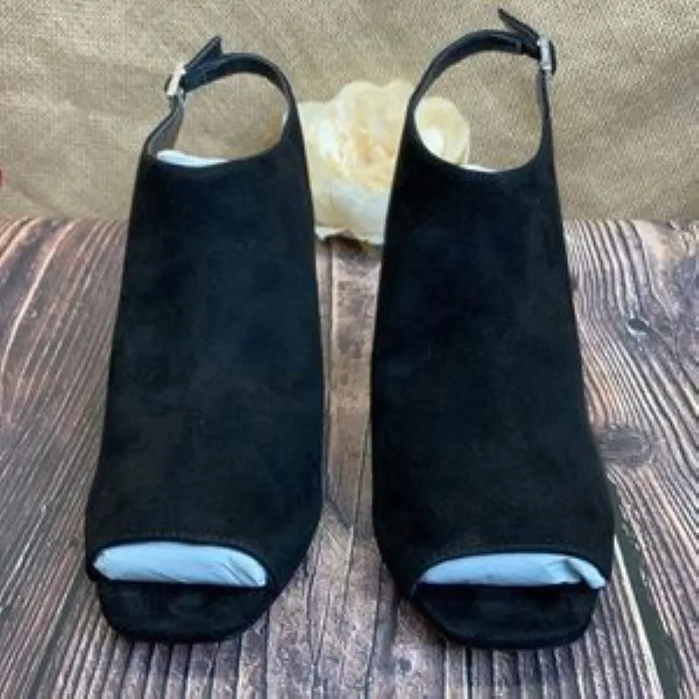 VIA SPIGA Black Suede Terese Sandal 5M