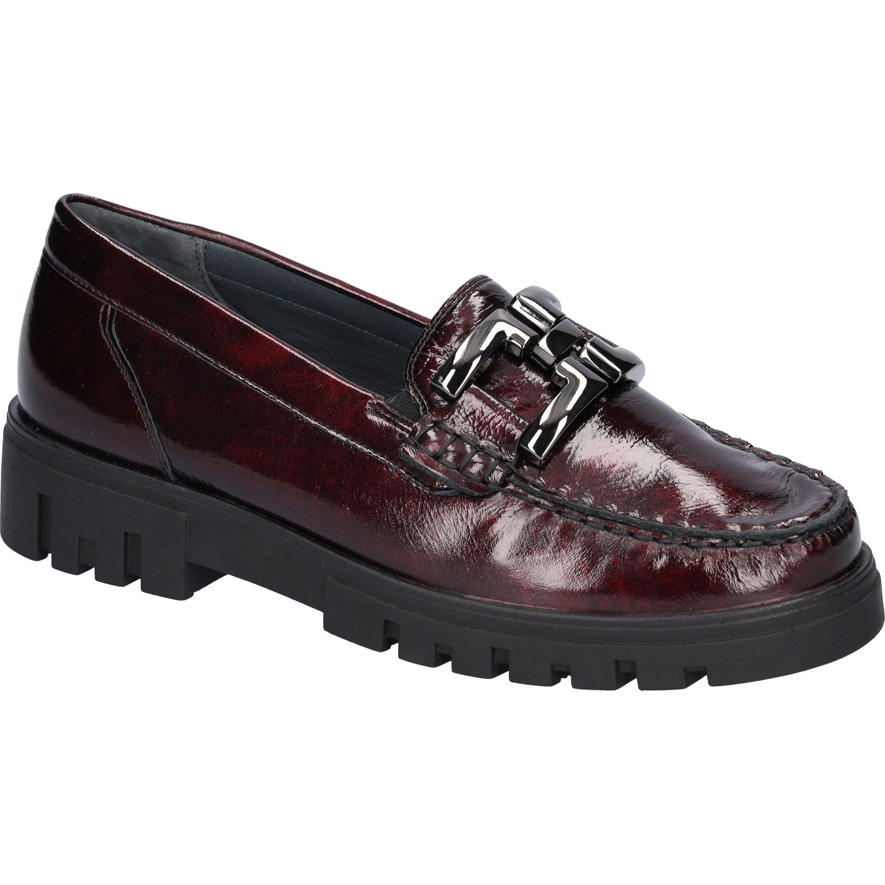 Waldlaufer Serena - Ladies Loafer in Burgandy Patent