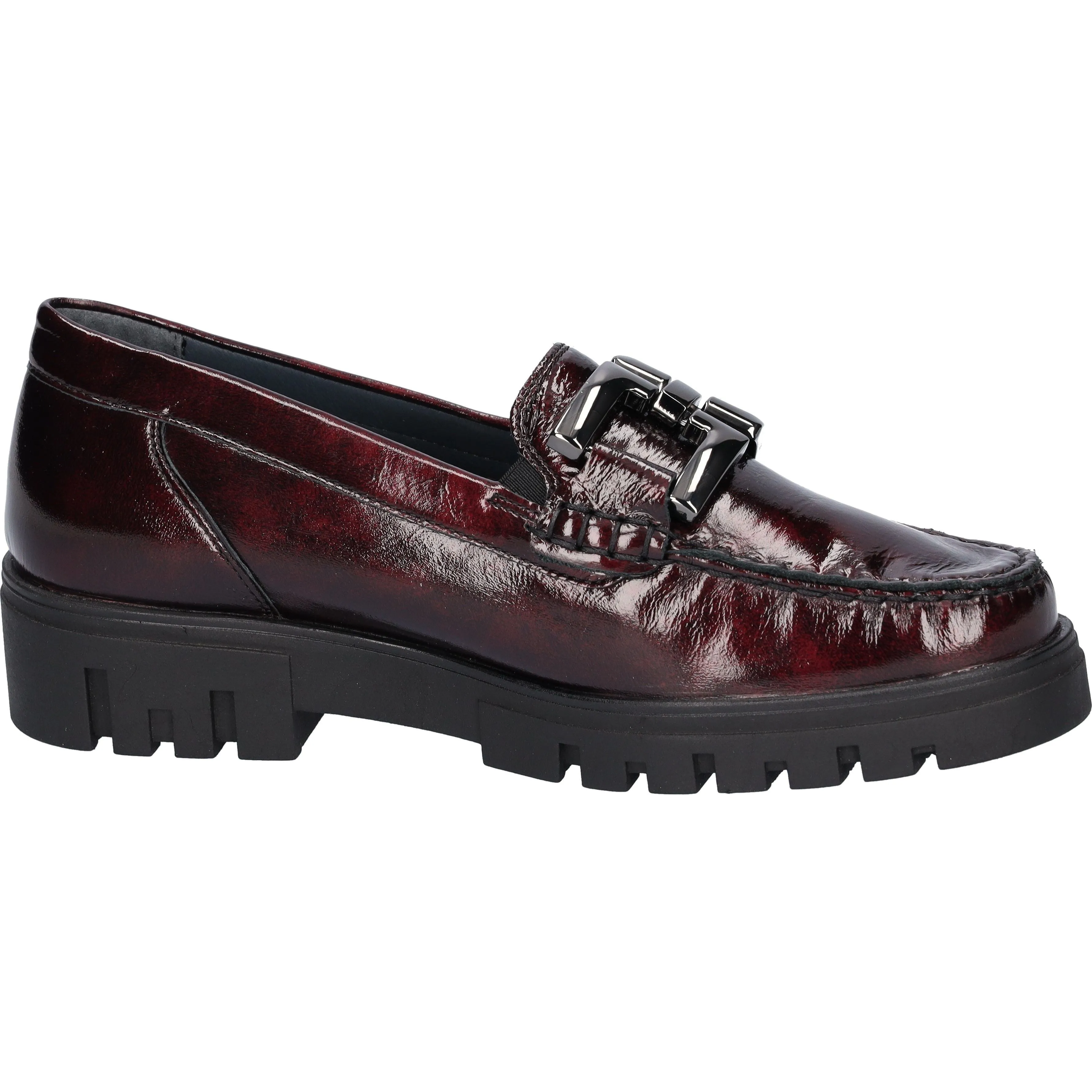 Waldlaufer Serena - Ladies Loafer in Burgandy Patent