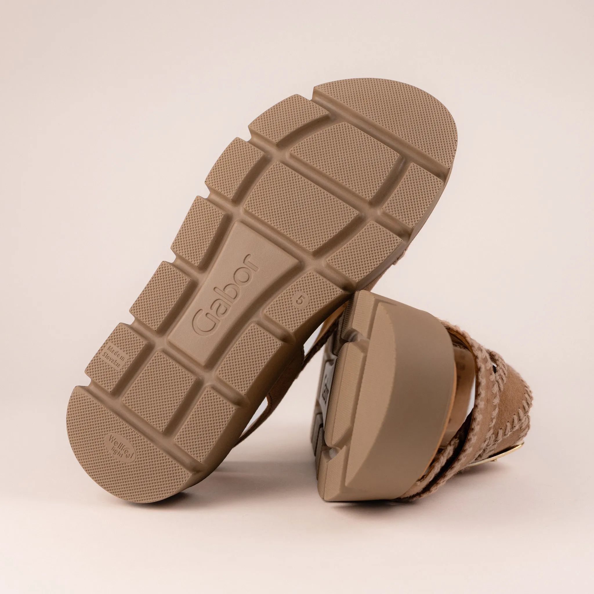 WHIPSTITCH PLATFORM - TAN - LEATHER