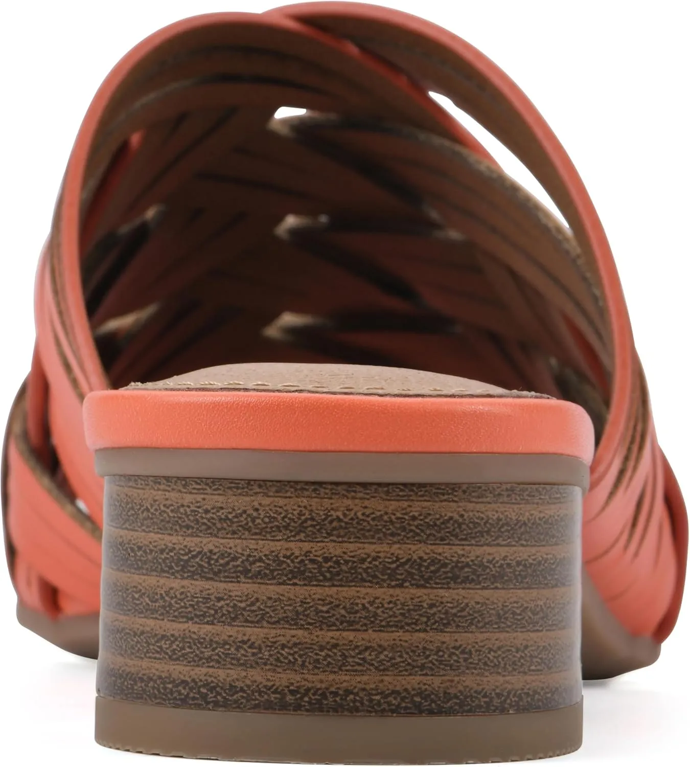 WHITE MOUNTAIN Women's Alluvia Low Block Heel Woven Sandal