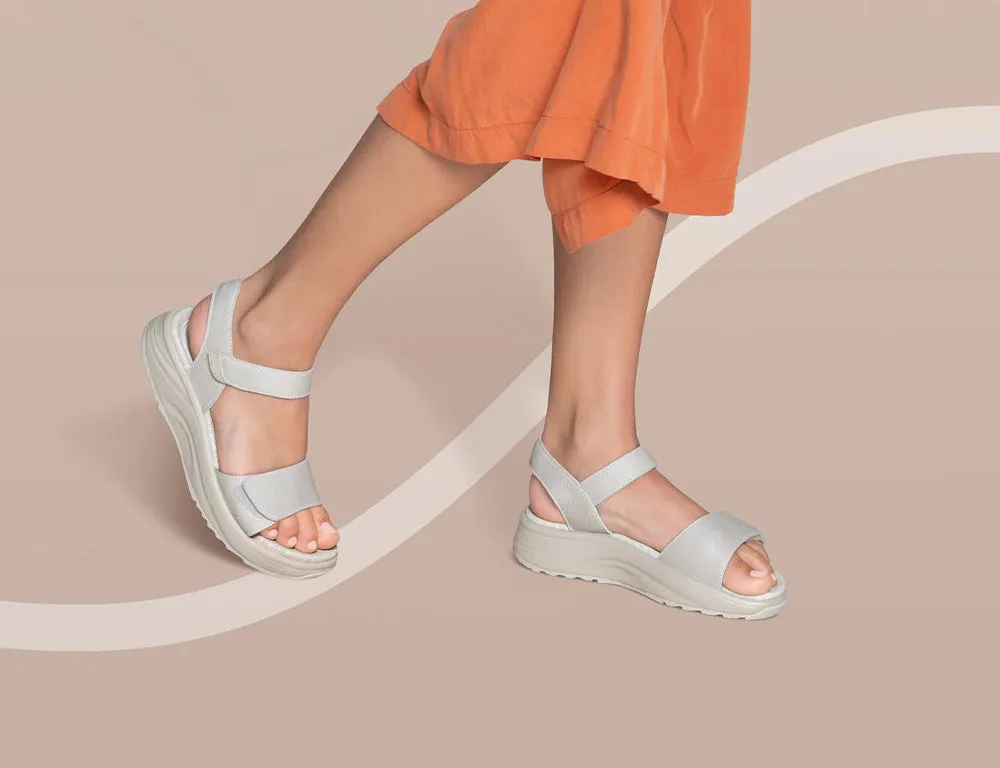 Womens Active Adjustable Flores Light Beige Sandals