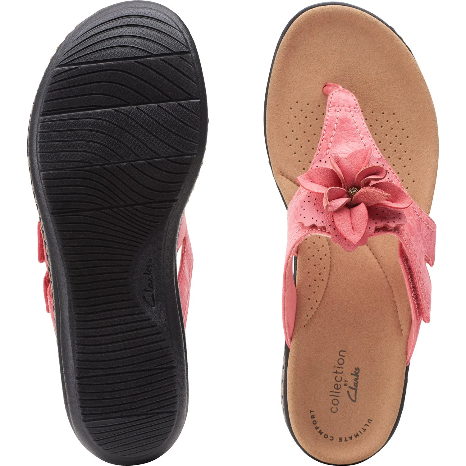 Women's Clarks Laurieann Gema Rose Combi Leather/Synthetic