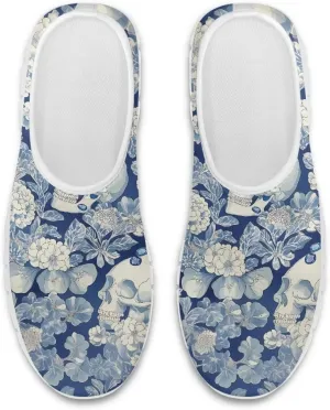 Women's Floral Print Sneaker Casual Low-Top Comfortable Outdoor Shoes Breathable Slip On Anti-Skid Tennis Sneaker for Ladies US 5.5-11.5