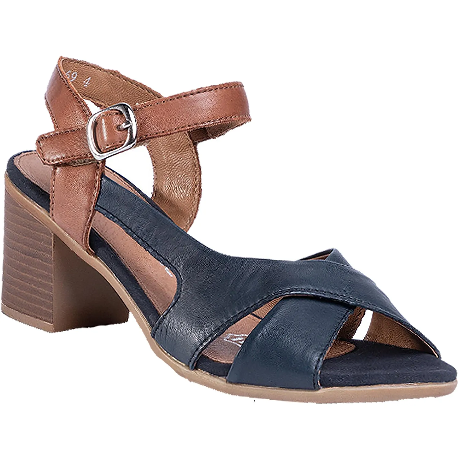 Women's Remonte D2151-14 Maryjane 51 Pazifik/Muskat Leather